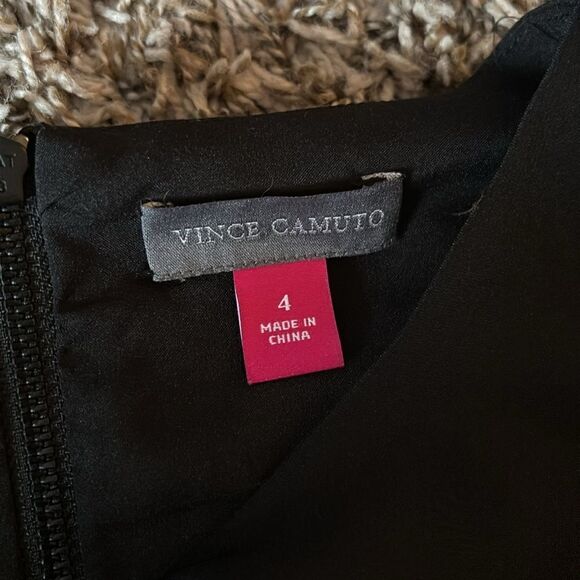 Vince Camuto black patterned dress, size 4 - Picture 4 of 4